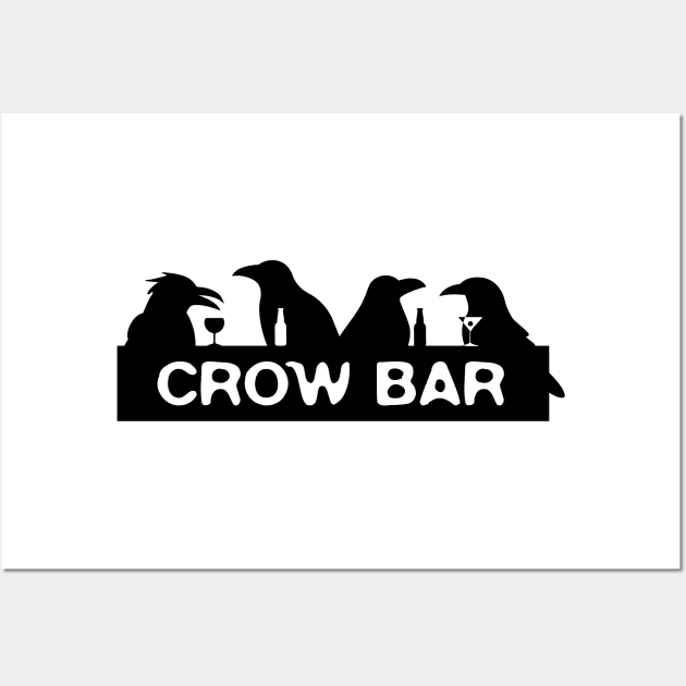 Crow Bar Wall Art by Squirrel Friends